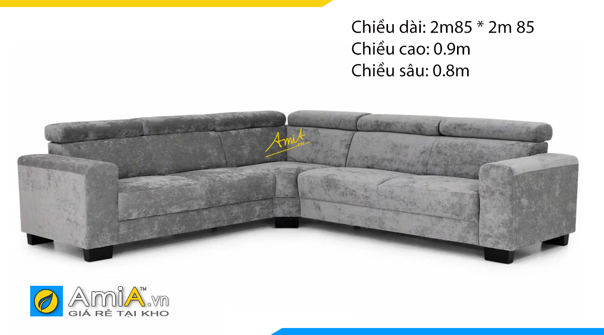 Bộ ghế sofa góc chữ V dài 2m85- thích hợp kê không gian rộng