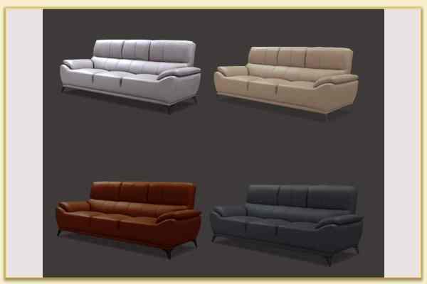 Hình ảnh Các màu sắc mẫu sofa văng da 3 chỗ ngồi Softop-1829