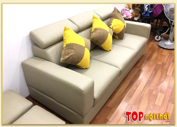 Hình ảnh Ghế sofa văng da 3 chỗ hiện đại cho phòng khách SofTop-0041A