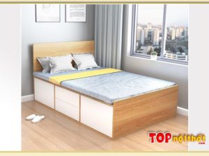 Hình ảnh Giường ngủ đơn giản nhỏ gọn đóng theo yêu cầu GNTop-0251