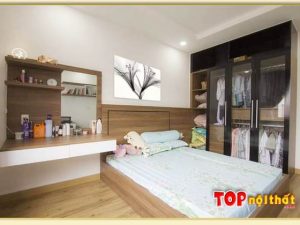 Hình ảnh Giường ngủ gỗ công nghiệp cho chung cư đẹp GNTop-0202