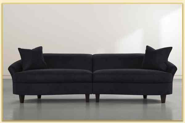 Hình ảnh Mẫu ghế sofa văng bọc vải nỉ đẹp Softop-1347