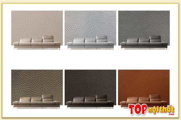 Hình ảnh Màu sắc chất liệu ghế sofa da SofTop-0872