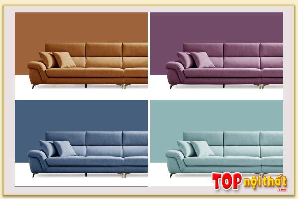 Hình ảnh Màu sắc chất liệu nỉ làm ghế sofa văng SofTop-0956