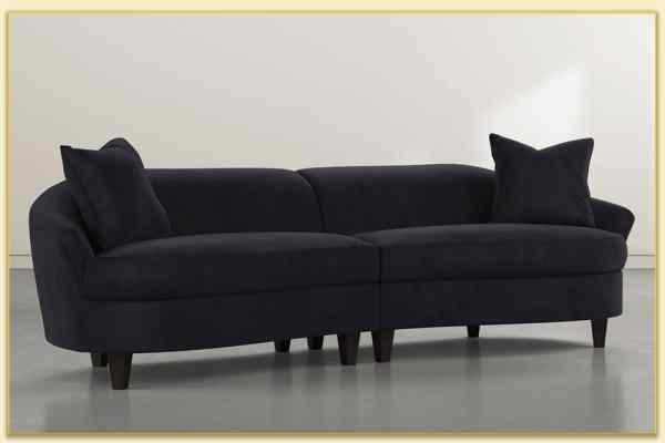 Hình ảnh Sofa văng nỉ đẹp kiểu dáng mới Softop-1347