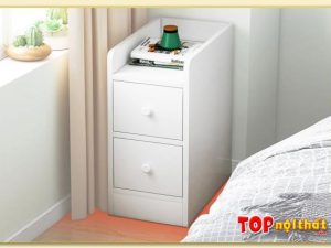 Hình ảnh Tủ gỗ đầu giường phòng ngủ màu trắng TDGTop-0044