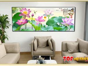 Hình ảnh Bộ tranh hoa sen khổ lớn Trung Quốc đẹp TraTop-3083