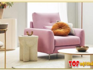 Hình ảnh Ghế sofa đơn đẹp chụp góc nghiêng Softop-1014