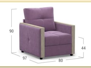 Hình ảnh Kích thước sofa đơn 1 chỗ ngồi Softop-1175