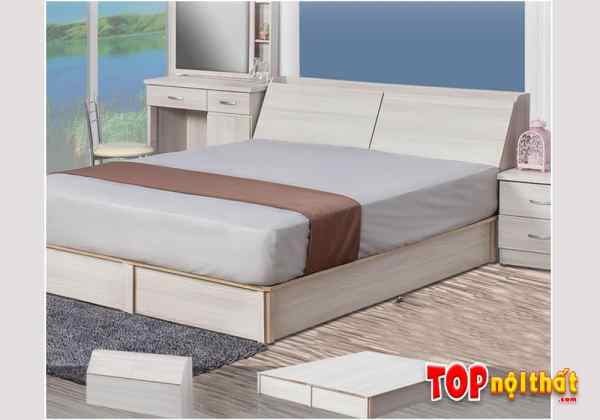 Hình ảnh Giường ngủ gỗ công nghiệp đơn giản thiết kế tựa ngả GNTop-0065
