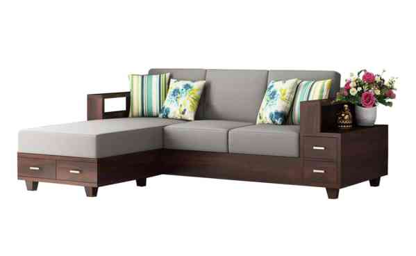 Sofa gỗ công nghiệp MDF đẹp dạng góc chữ L